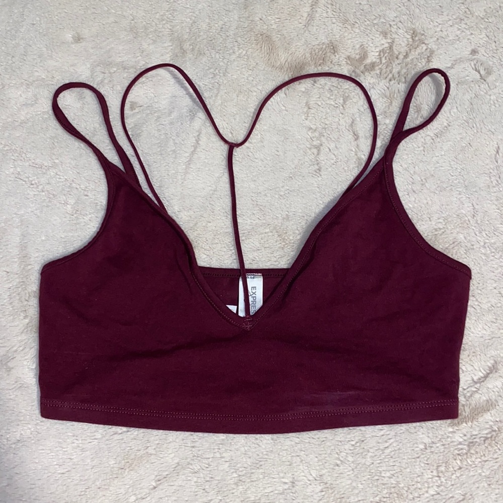 Express Burgundy Bralette Small